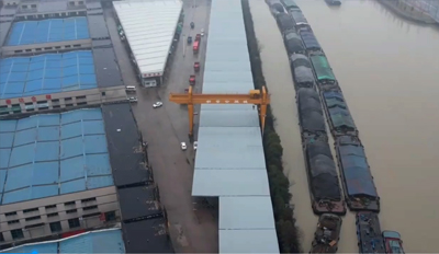 物流倉儲(chǔ)雨棚定做電動(dòng)式推拉蓬活動(dòng)棚（電動(dòng)）